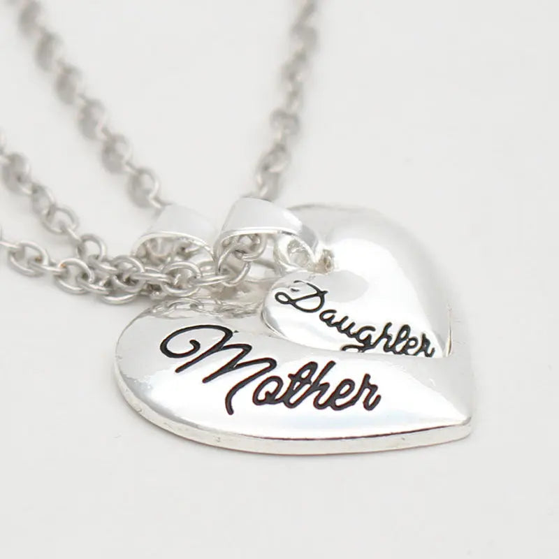 Mother Daughter Heart Necklace Set – Matching Mom & Child Jewelry | Mother’s Day Gift for Mom & Daughter CJ