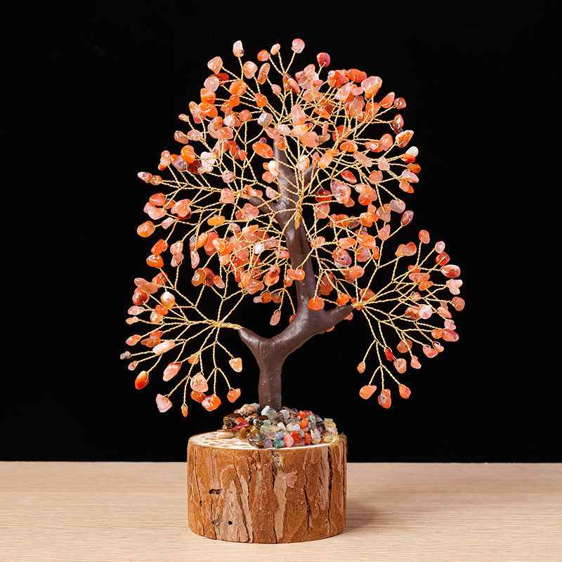Natural Crystal Tree of Life - Healing Gemstone Decoration for Home & Gifts