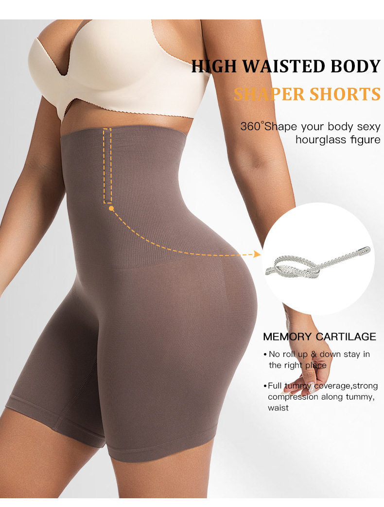 High-Waisted Tummy Control Shapewear Shorts | Seamless Butt Lifting Body Shaper - EverCharm Gifts