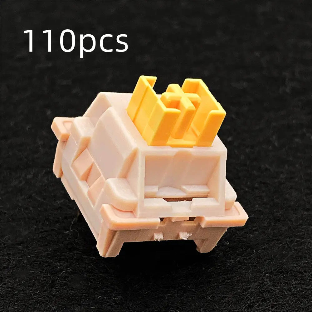 Silent Mechanical Keyboard Switches – Dustproof Custom Key Switch Set | Wireless Compatible (10–110 PCS) CJ