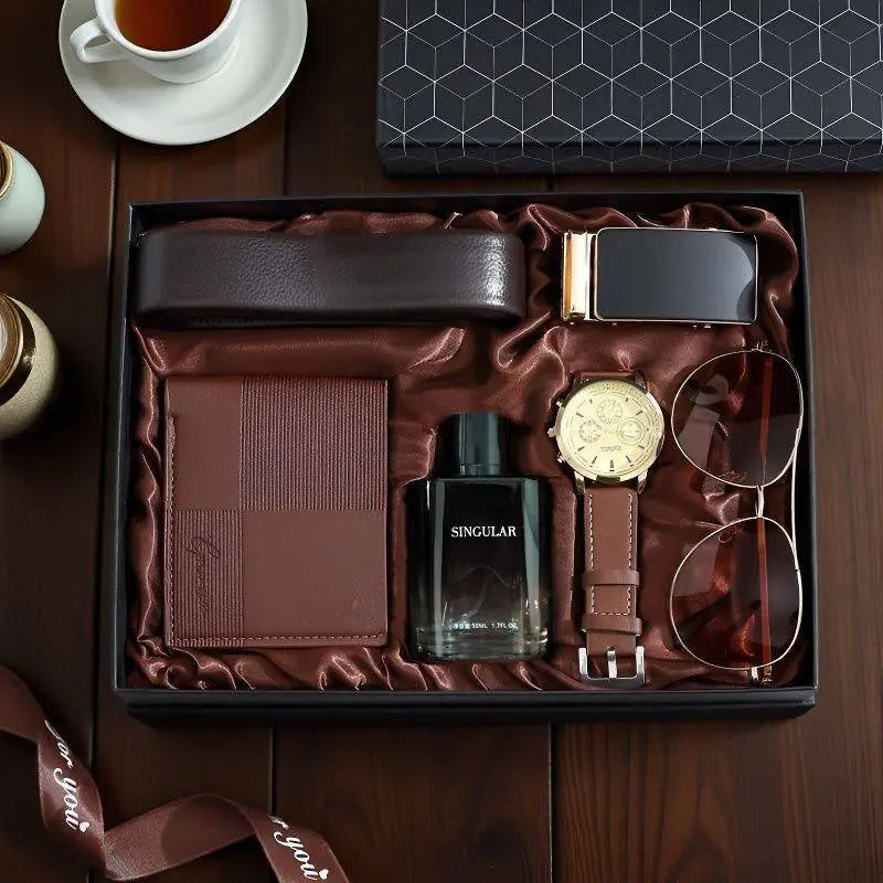 Luxury Men’s Gift Set – 7 Piece Business Gift Box for Him | Father’s Day, Birthday & Executive Gifts CJ