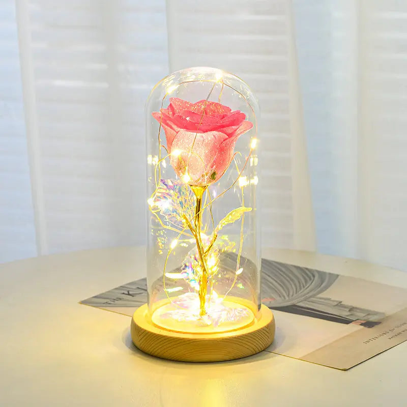Eternal Rose LED Glass Dome – Romantic Forever Flower Gift for Girlfriend, Wife & Mother’s Day CJ