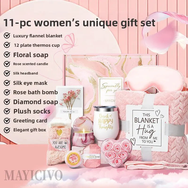 Luxury Spa Gift Box  Relaxation Gift Basket for Women | Self Care Kit for Birthdays & Mothers Day TED