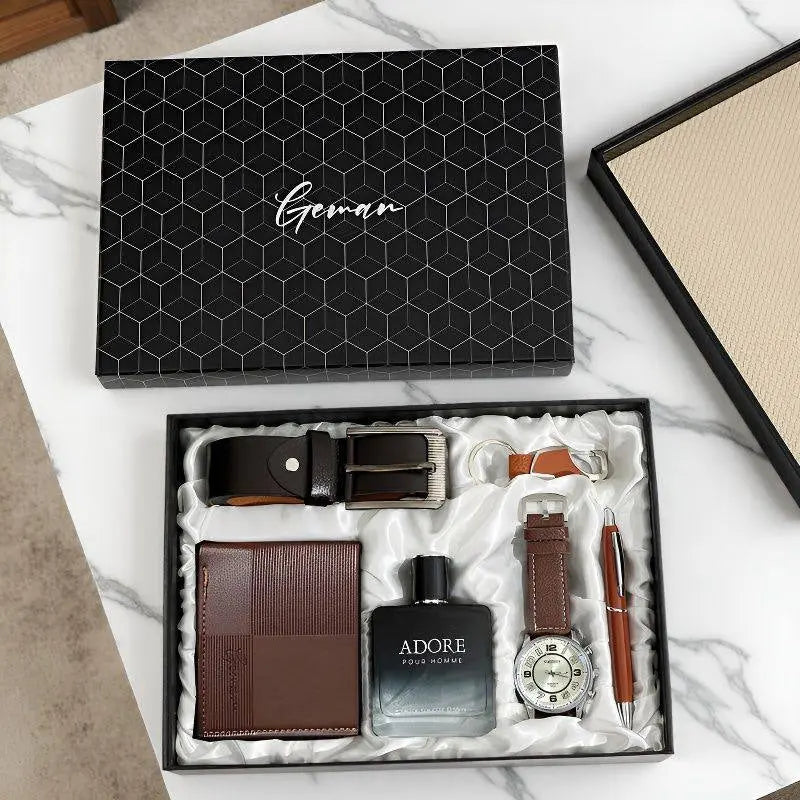 Luxury Men’s Gift Set – 7 Piece Business Gift Box for Him | Father’s Day, Birthday & Executive Gifts CJ