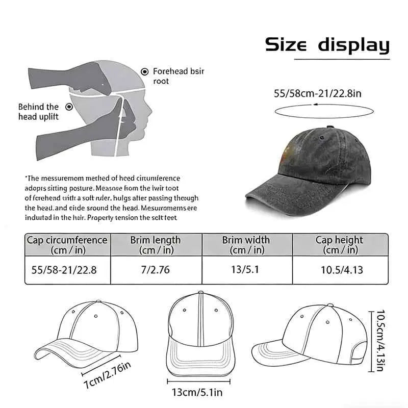 Golf Hats For Men ,Adjustable Embroidered Wash Cotton Baseball Cap