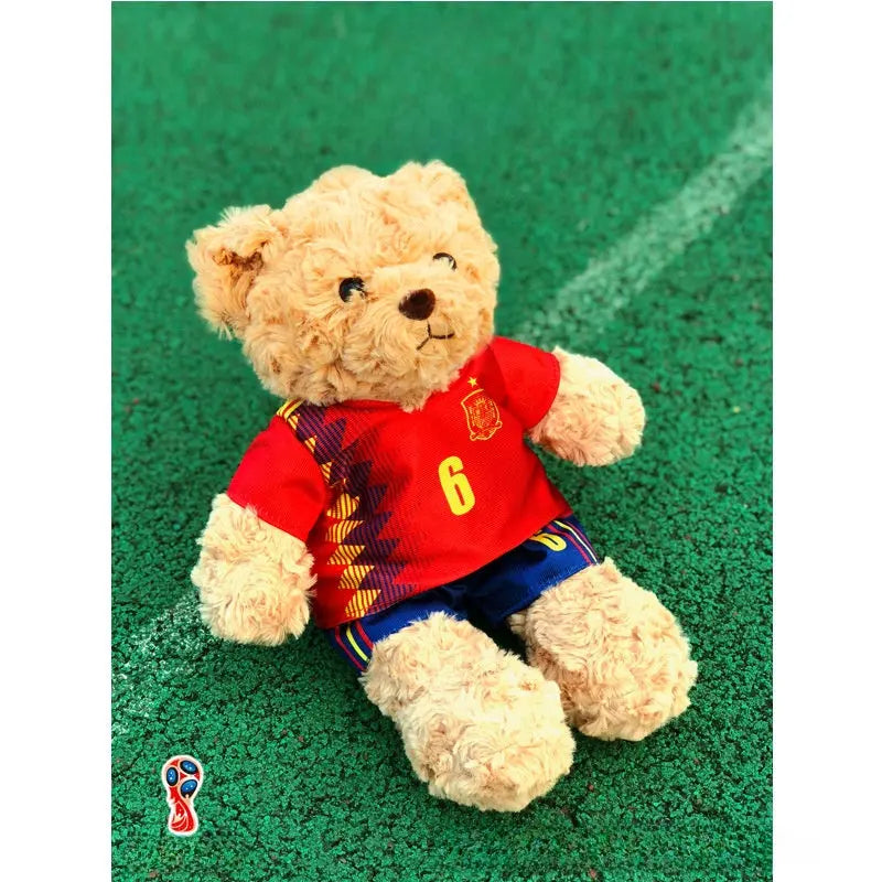 Sports Fan Teddy Bear Plush Soft Athlete-Themed Collectible Stuffed Toy TED