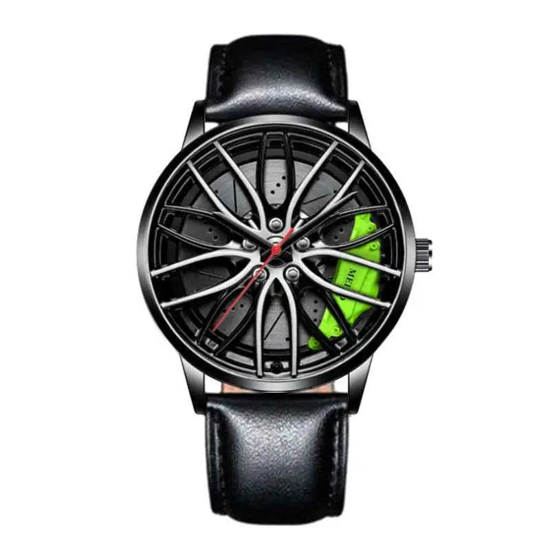Mens Quartz Watch Slim Analog Wristwatch with Leather or Stainless Steel Strap