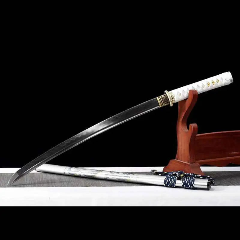 Japanese Samurai Short Knife T10 Burnt Blade Collectible