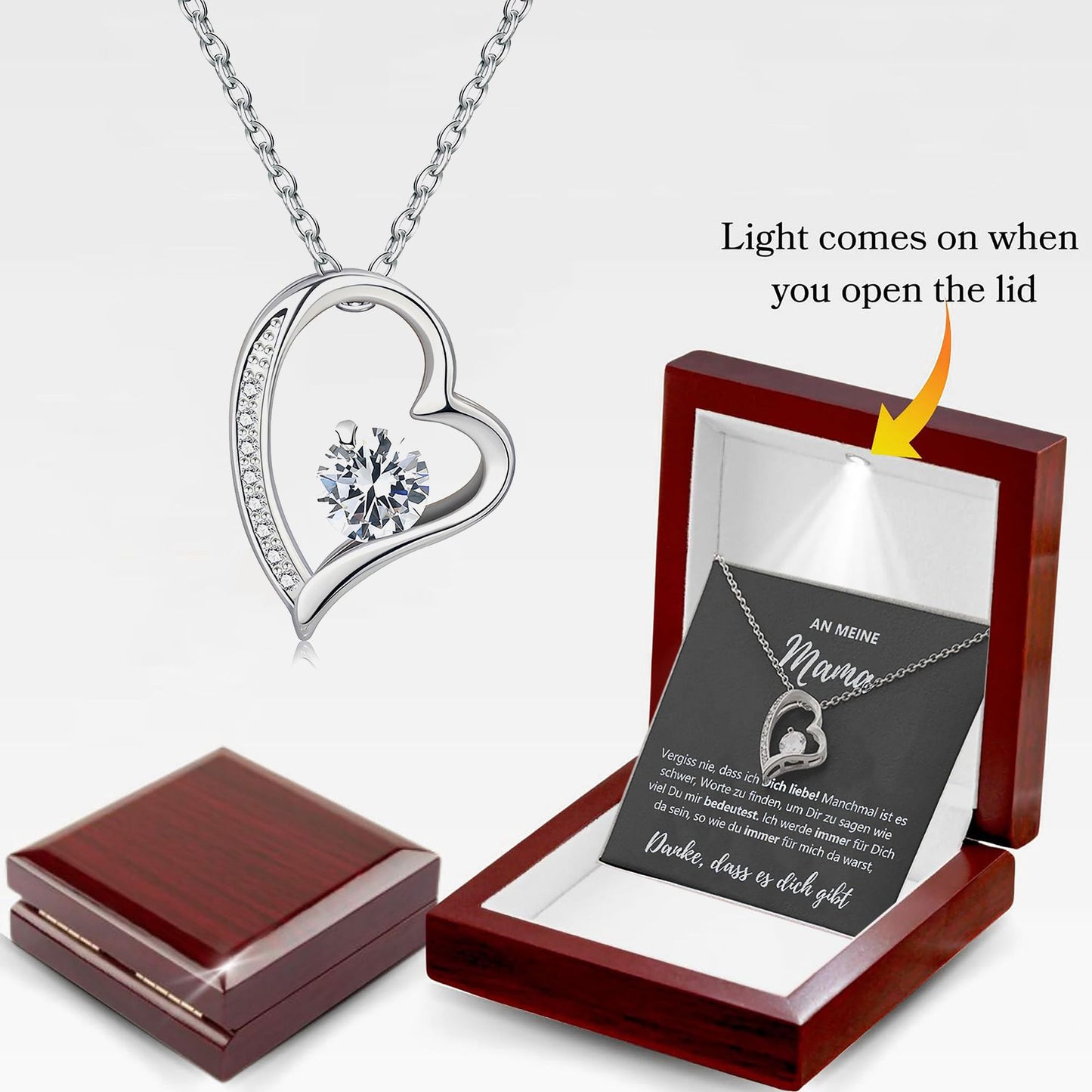 Heart Pendant Necklace Women- Titanium Steel Love Necklace for Women | Free Shipping