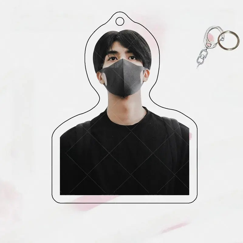 Song Weilong Acrylic Keychain Double-Sided Celebrity Charm | Fan Merch Bag Pendant with Gift Box TED