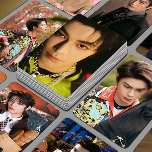 55pcs Lomo Photo Card Set  Aesthetic Collectible Cards with Storage Box | Glossy Kpop/Drama Style Prints TED