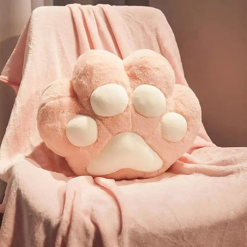 Cat Paw Pillow Blanket Hand Warmer TED