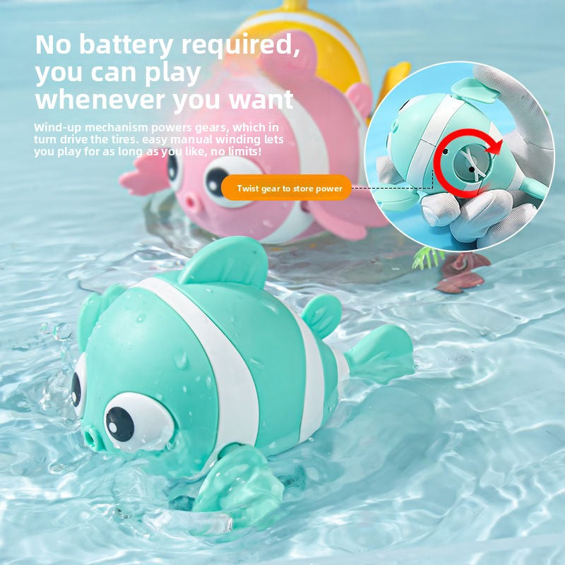 Wind-Up Swimming Bath Toys for Toddlers - Cute Clockwork Water Animal Toys