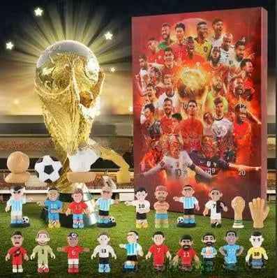 Football Advent Calendar Blind Box - Christmas Countdown Soccer Gift Set with Collectibles