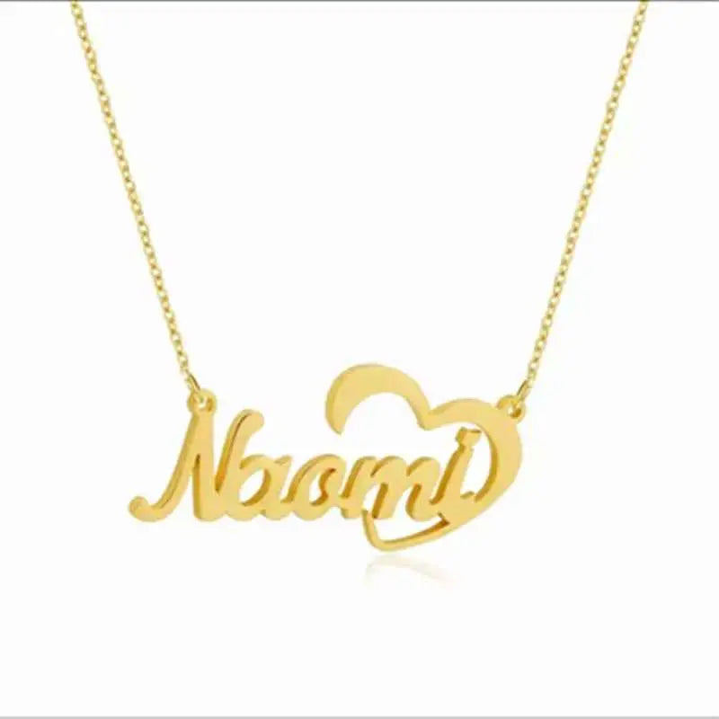 Custom Name Necklace Personalized Heart Mom Gift