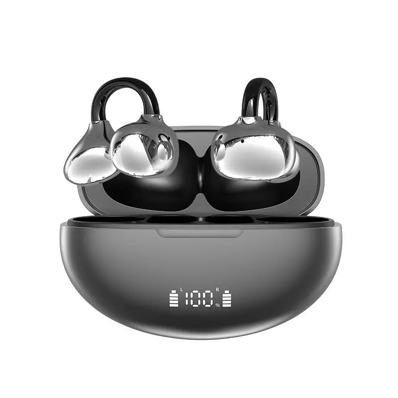 Bluetooth 5.4 Wireless Earbuds Ear Clip Headphones with Dual Device Connection TED