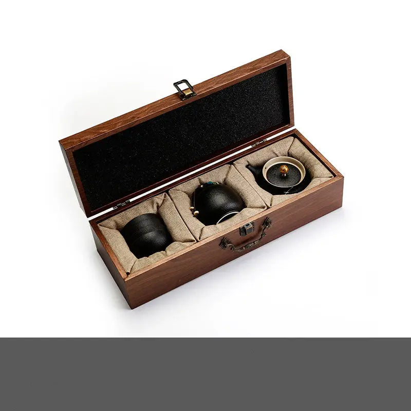Ceramic Kung Fu Tea Set Gift Box – Chinese Tea Ceremony Set | Luxury Tea Gifts for Home, Office & Special Occasions CJ