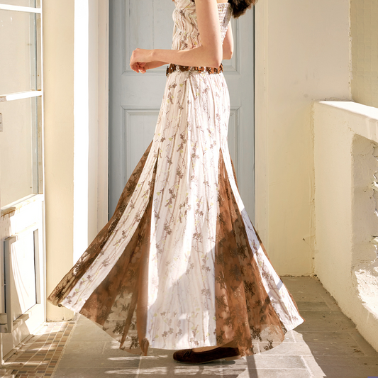 Bohemian Maxi Dress - Sleeveless Pleated A-Line Summer Dress | Free Shipping