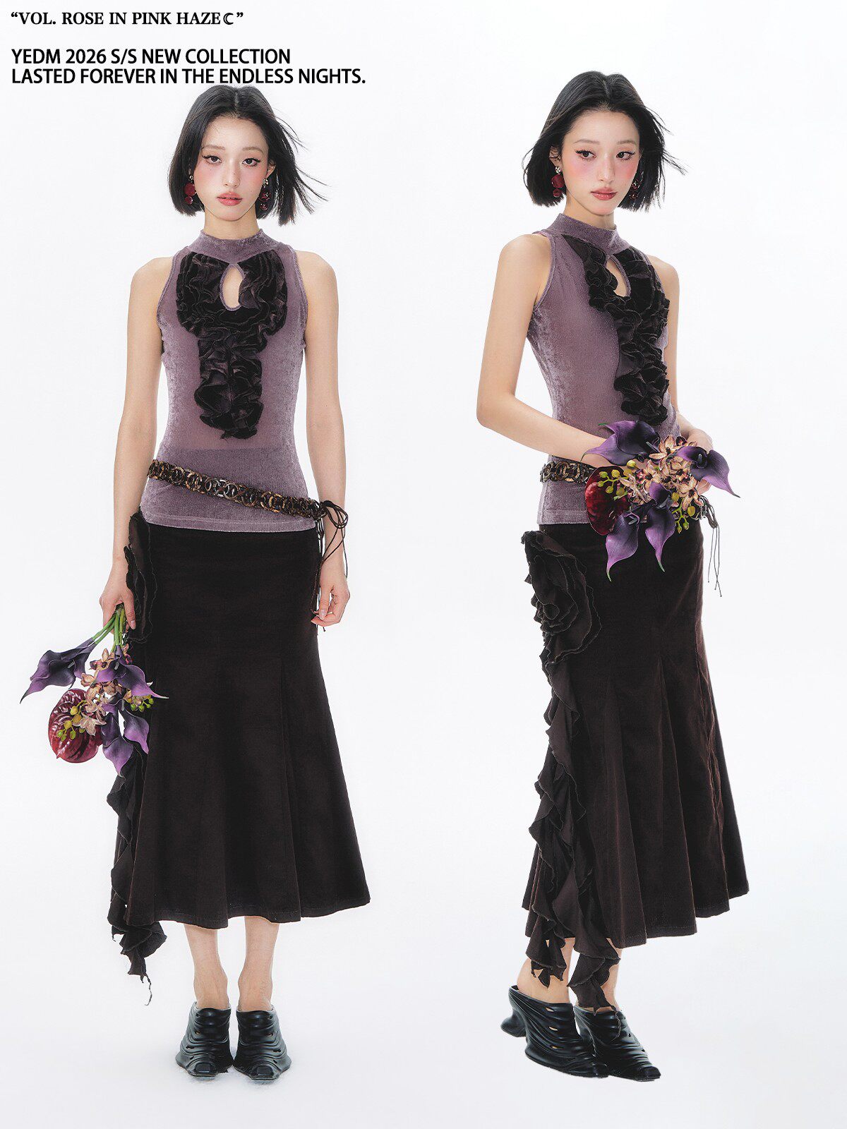 Women's Velvet Hollow-Out Sleeveless Top | Retro Sleeveless Halter Top - EverCharm Gifts