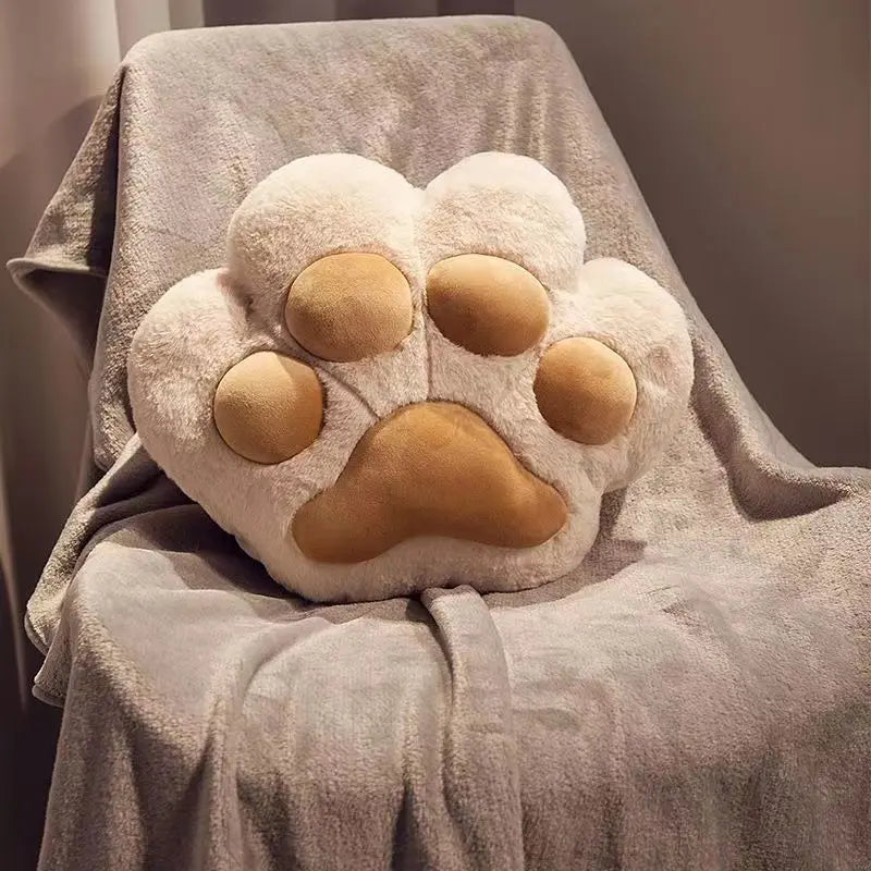 Cat Paw Pillow Blanket Hand Warmer TED