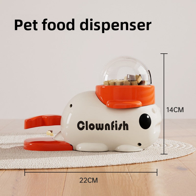 Interactive Duck Pet Feeder Toy - Rotating Treat Dispenser for Cats & Dogs | Puzzle Feeding Stress Relief Toy TED