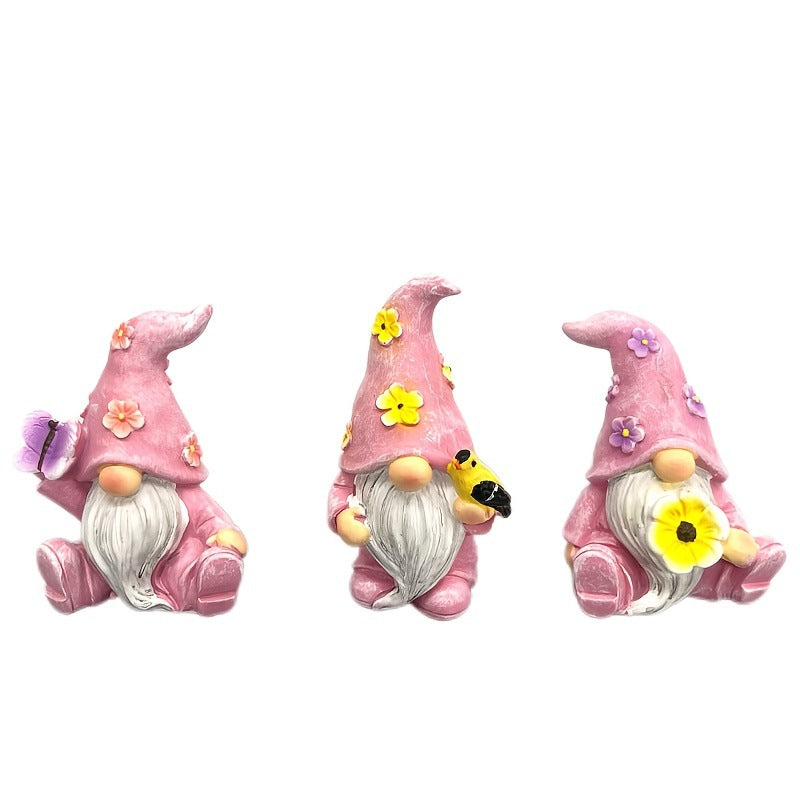 Easter Dwarf Elf Resin Figurine - Cute Garden Gnome Holiday Decoration