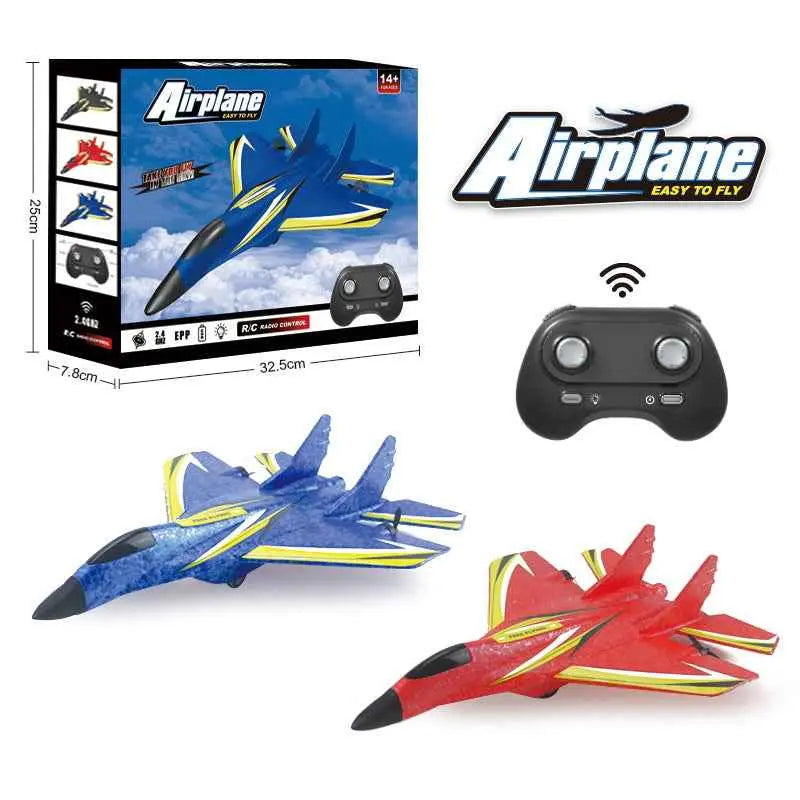 Remote Control Foam Aircraft  Lightweight RC Plane with LED Lights (4-Channel)