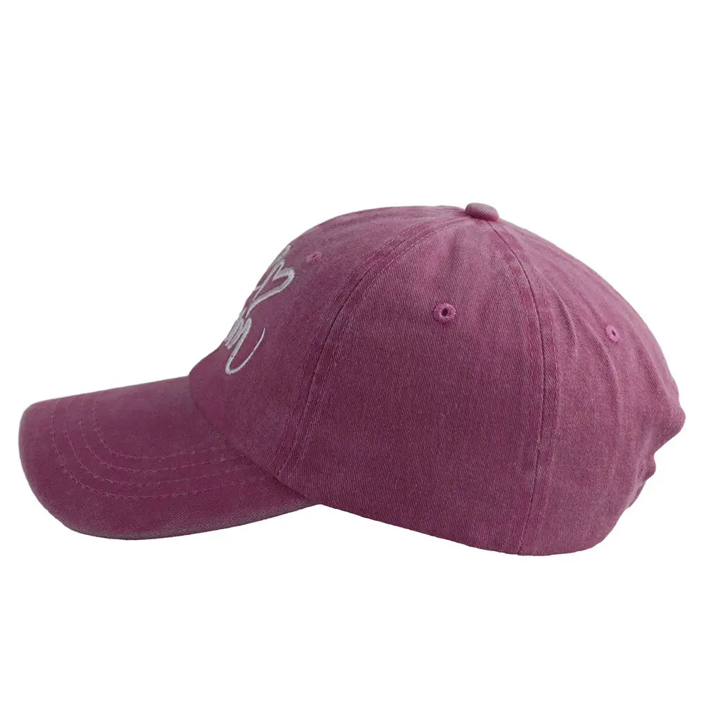 Girl Mom Hat – Adjustable Embroidered Cotton Baseball Cap Mother’s Day Gift CJ