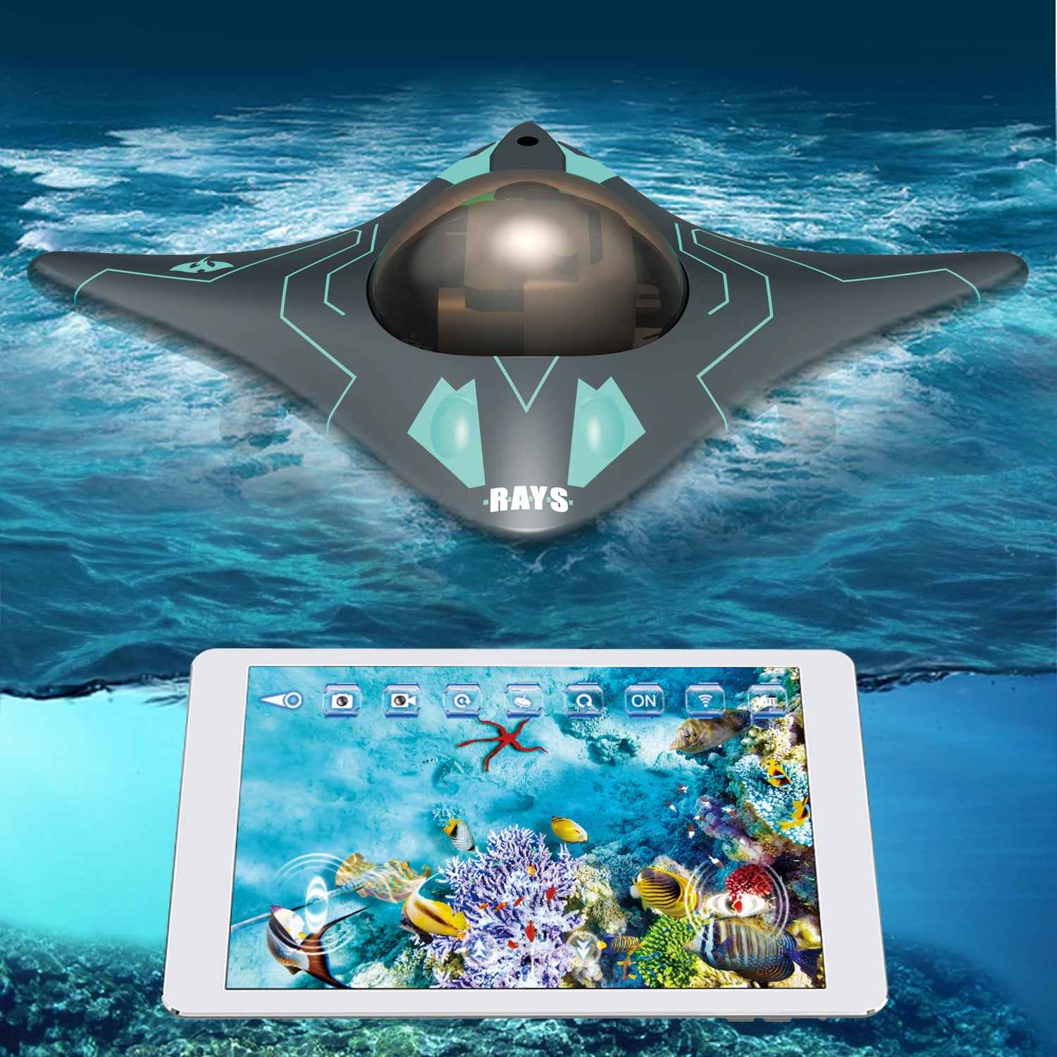 Mini WIFI Remote Control Underwater Camera Boat