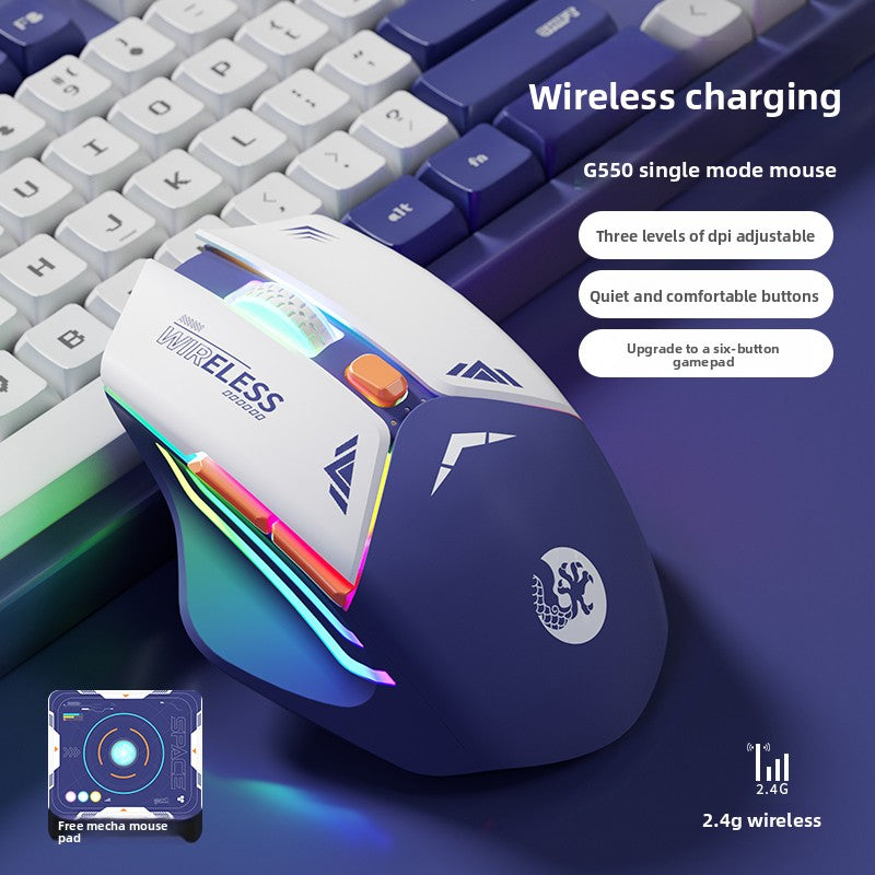 Dual Mode Wireless Gaming Mouse | Bluetooth & 2.4GHz Rechargeable Bluetooth Mouse - EverCharm Gifts