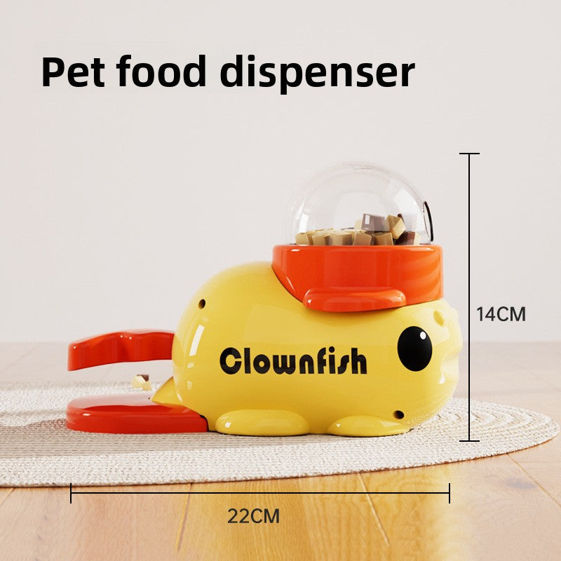 Interactive Duck Pet Feeder Toy - Rotating Treat Dispenser for Cats & Dogs | Puzzle Feeding Stress Relief Toy TED