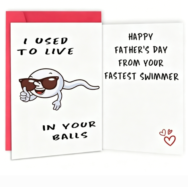 Funny Fathers Day Card - Humorous Modern Dad Card | Free Shipping