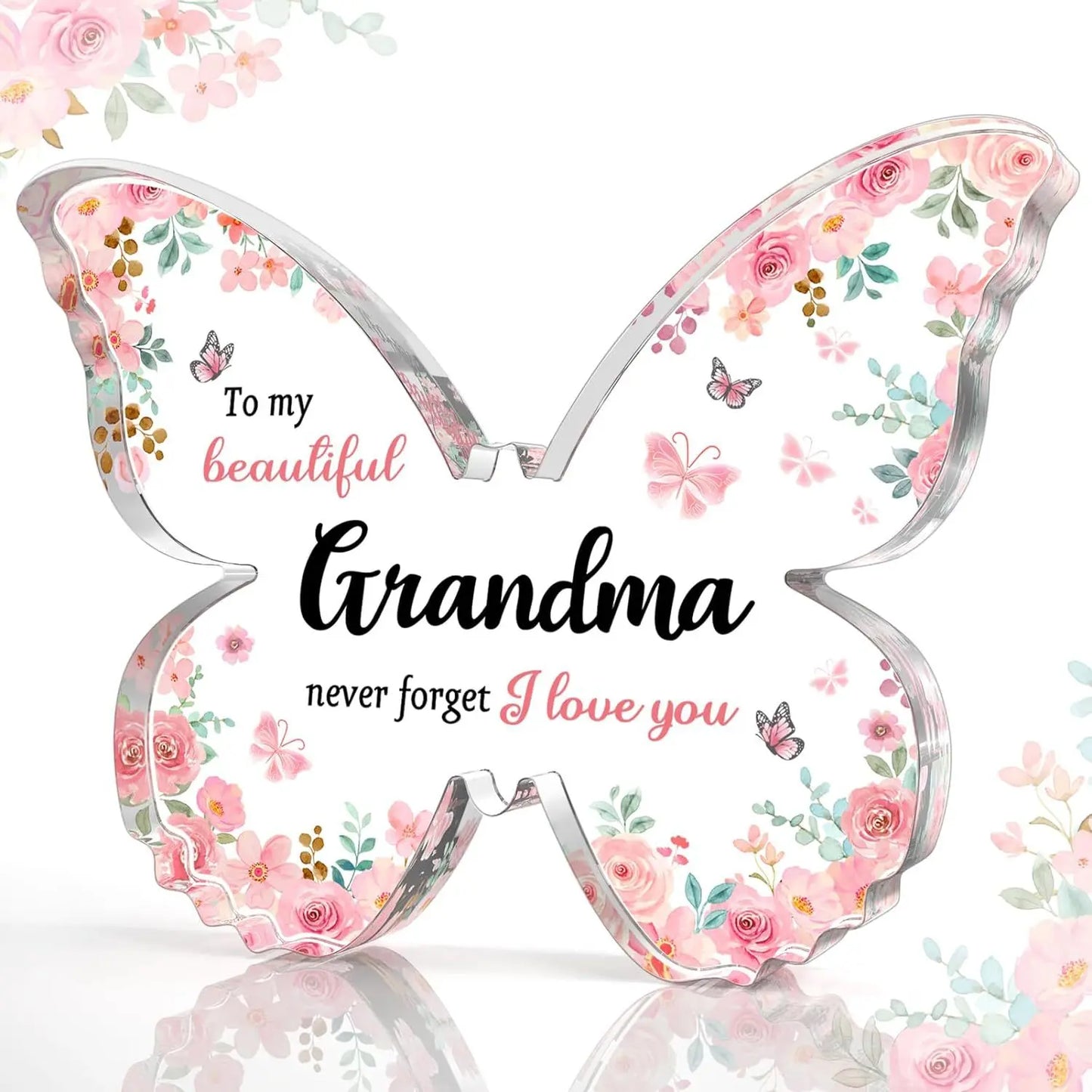 Butterfly Gift for Mom – Inspirational Acrylic Decor Mother’s Day Keepsake CJ