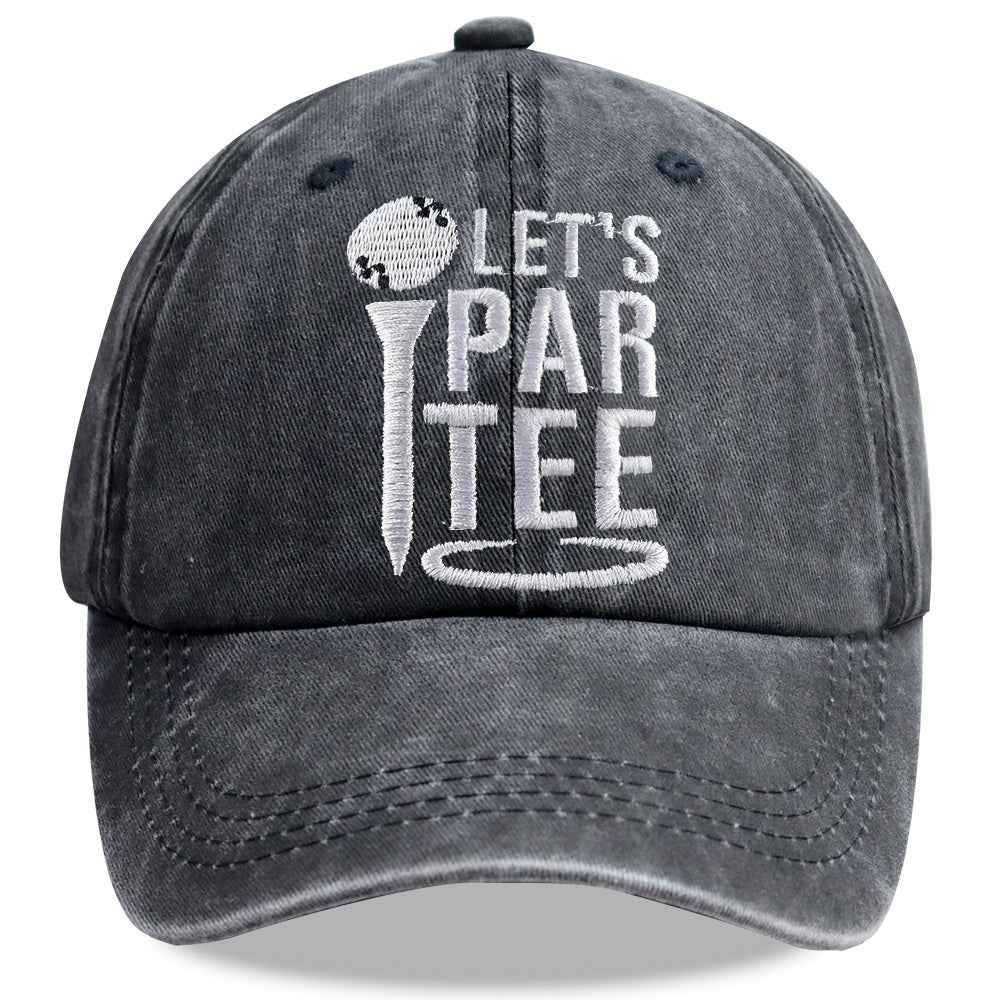 Golf Gifts Hats For Dad, Par Tee Hats For Men, Adjustable Embroidered Wash Cotton Baseball Cap