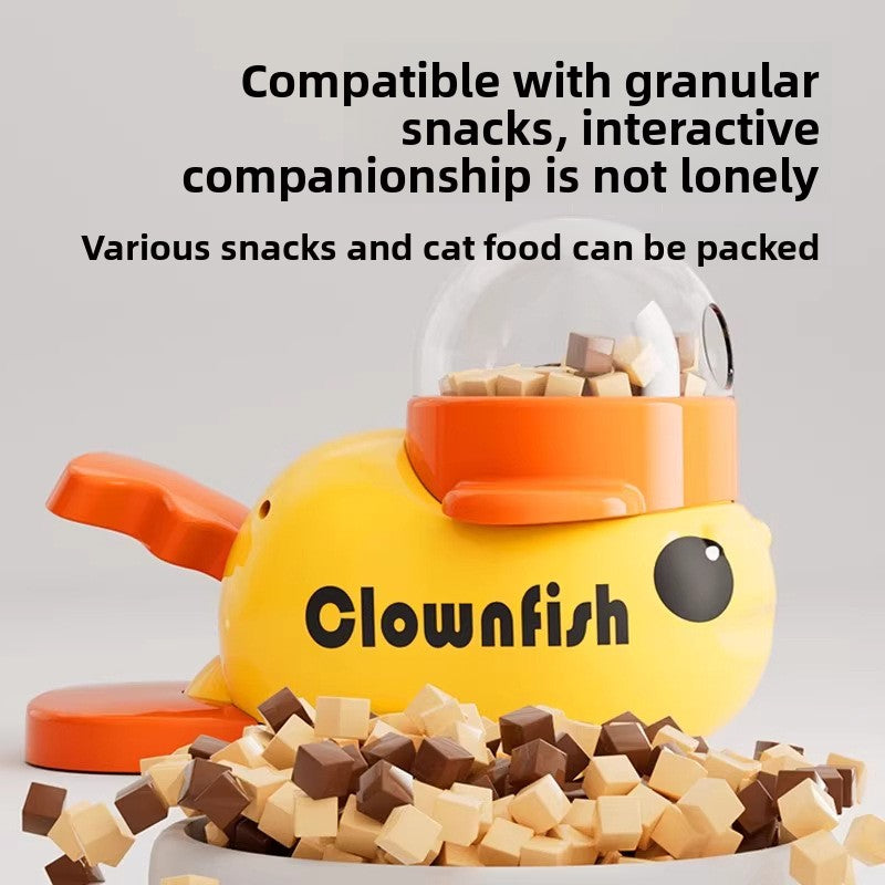 Interactive Duck Pet Feeder Toy - Rotating Treat Dispenser for Cats & Dogs | Puzzle Feeding Stress Relief Toy TED