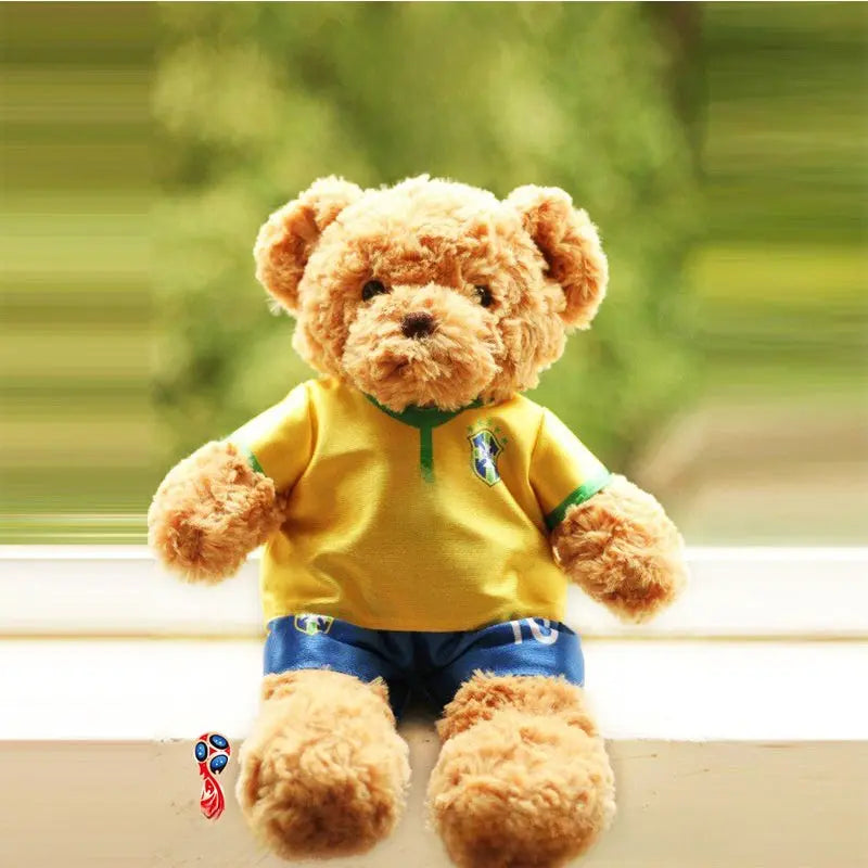 Sports Fan Teddy Bear Plush Soft Athlete-Themed Collectible Stuffed Toy TED