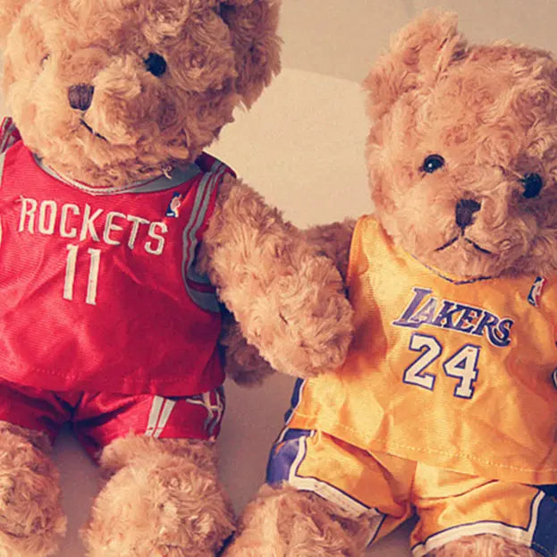 Sports Fan Teddy Bear Plush Soft Athlete-Themed Collectible Stuffed Toy TED