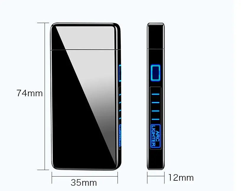 Rechargeable Metal Lighter – Windproof Engraved Personalized Gift CJ