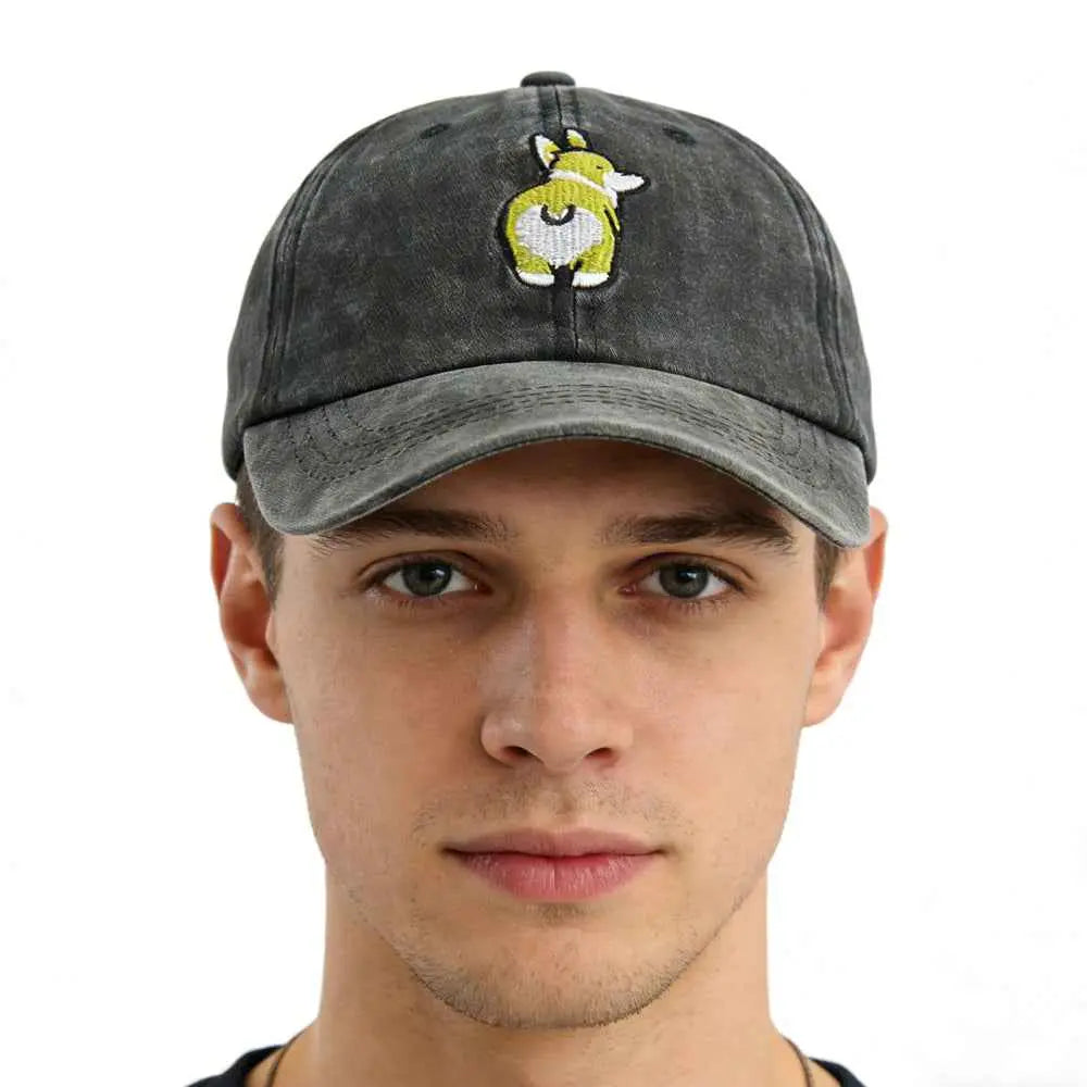 2pcs Dog Gifts For Men Baseball Hat, Dog Lover Gift For Dad Men Fathers Day, Dog Mama Gifts , Adjustable Embroidered Baseball Cap