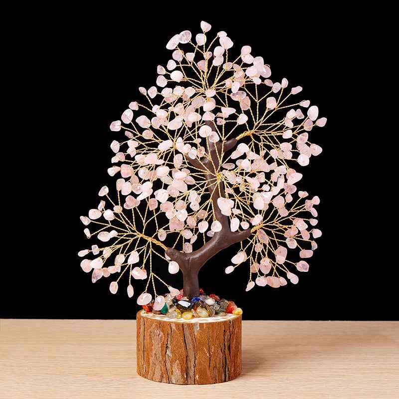 Natural Crystal Tree of Life - Healing Gemstone Decoration for Home & Gifts