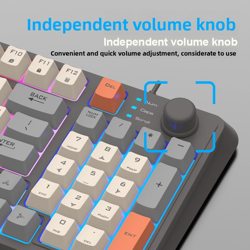 RGB Gaming Keyboard | Mechanical Feel USB Gaming Keyboard with Wrist Rest - EverCharm Gifts