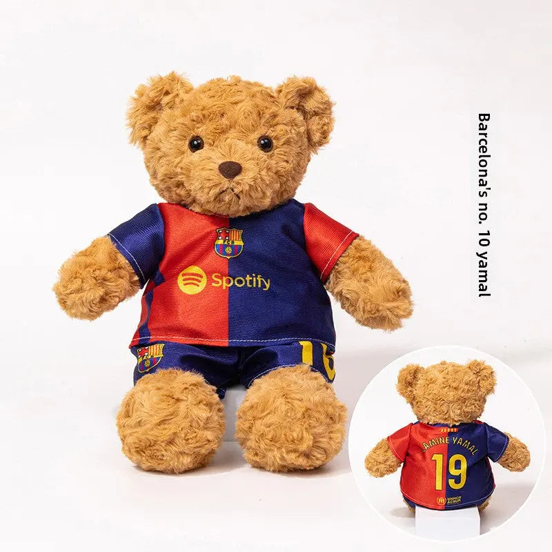 Sports Fan Teddy Bear Plush Soft Athlete-Themed Collectible Stuffed Toy TED