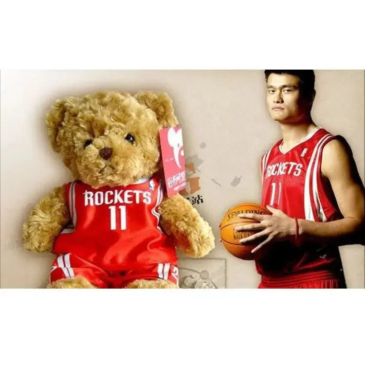 Sports Fan Teddy Bear Plush Soft Athlete-Themed Collectible Stuffed Toy TED