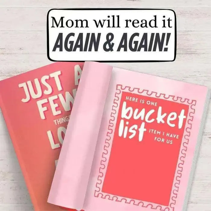 Fill-In Love Book for Mom - Personalized Mothers Day Keepsake Gift TED