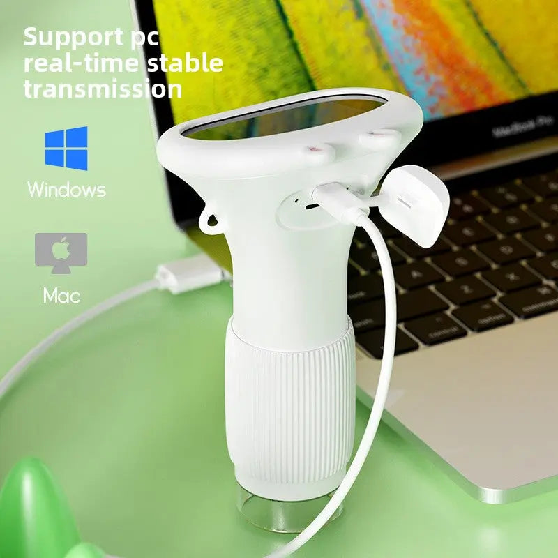 Kids Digital Microscope Portable HD Educational Science Toy | Handheld Zoom Microscope for Learning TED