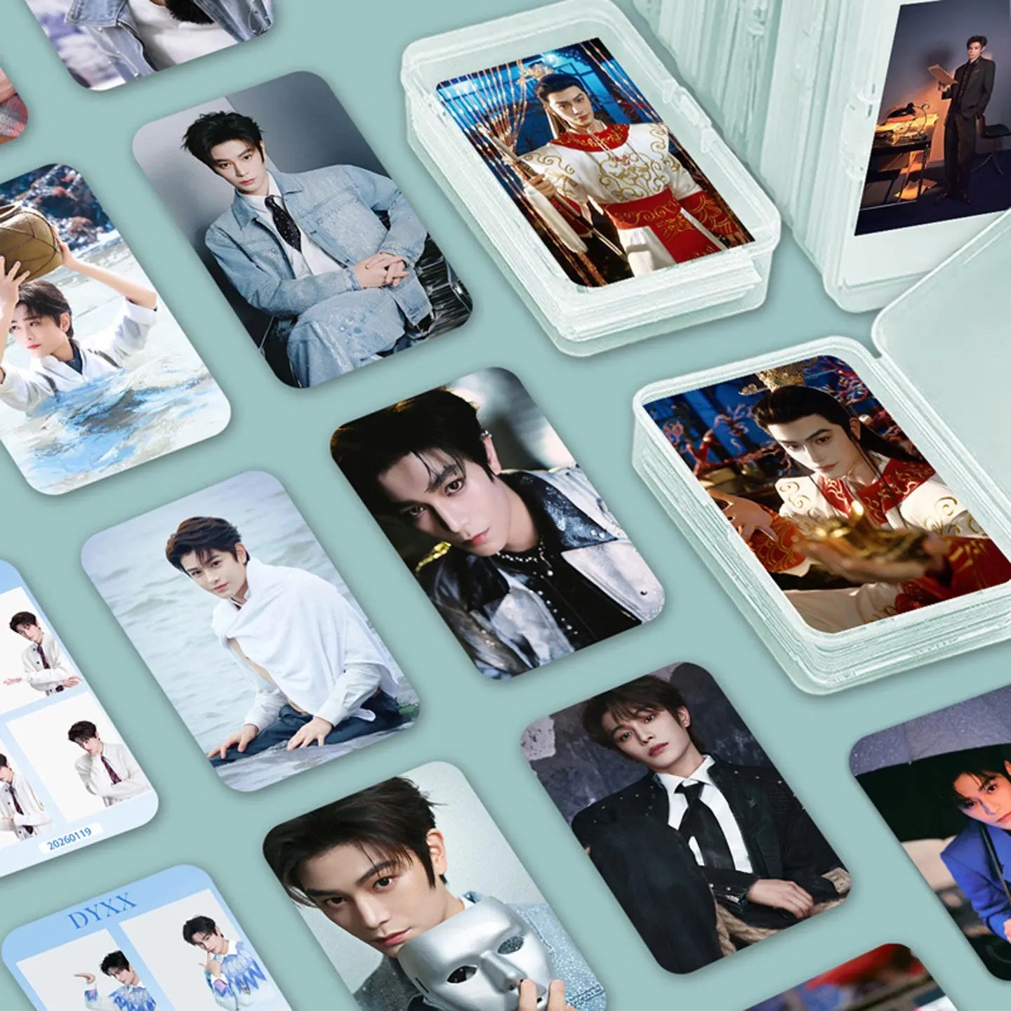 55pcs Lomo Photo Card Set  Aesthetic Collectible Cards with Storage Box | Glossy Kpop/Drama Style Prints TED