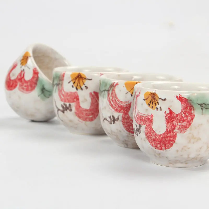 Personalized Sake Set – Ceramic Wine Gift Set with Bottle & Cups CJ