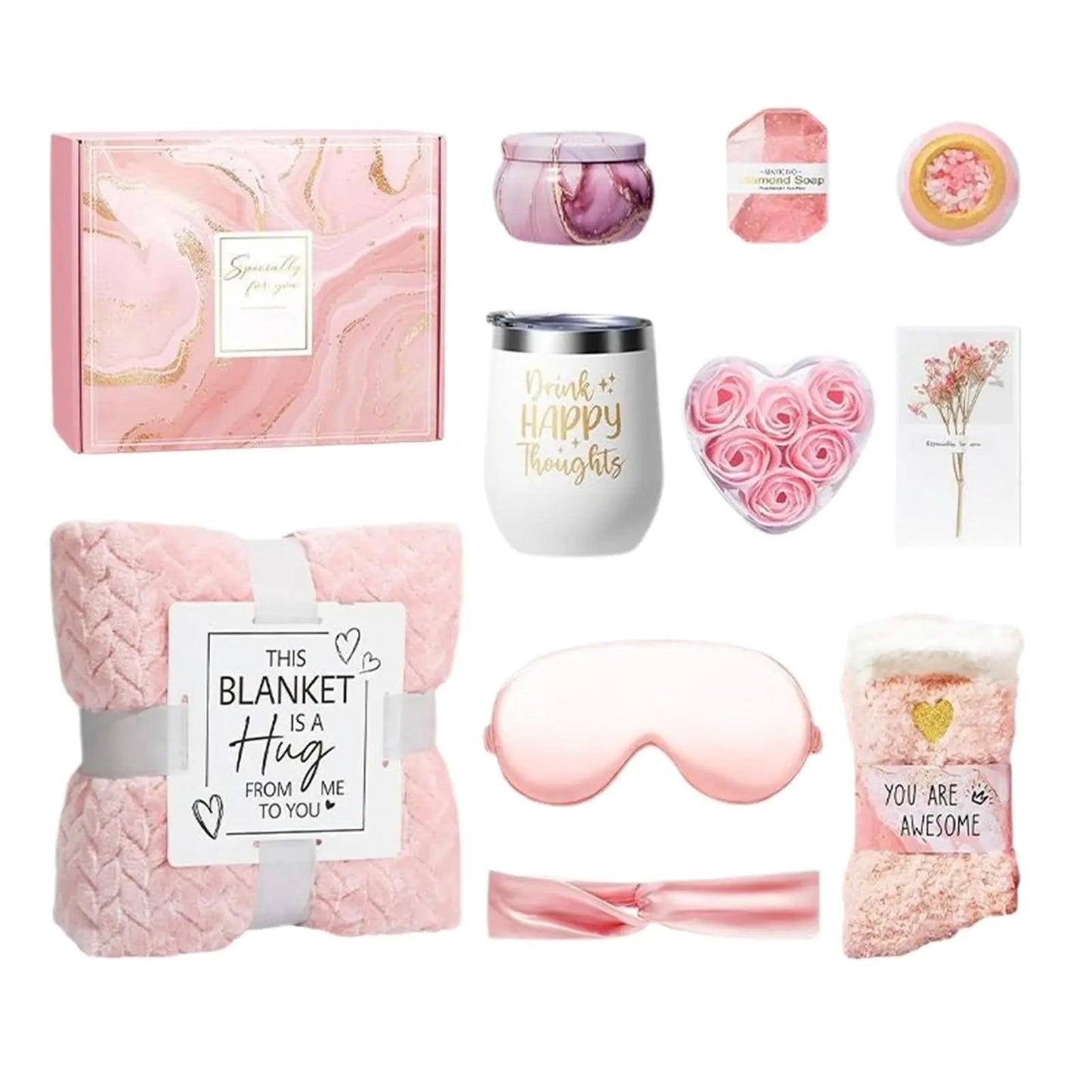 Luxury Spa Gift Box  Relaxation Gift Basket for Women | Self Care Kit for Birthdays & Mothers Day TED