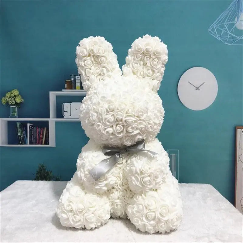 Rose Bunny Eternal Flower – Romantic Valentine’s Day Gift & Home Decor CJ