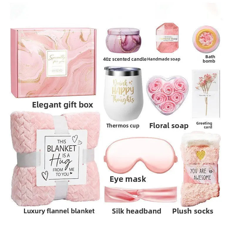Luxury Spa Gift Box  Relaxation Gift Basket for Women | Self Care Kit for Birthdays & Mothers Day TED